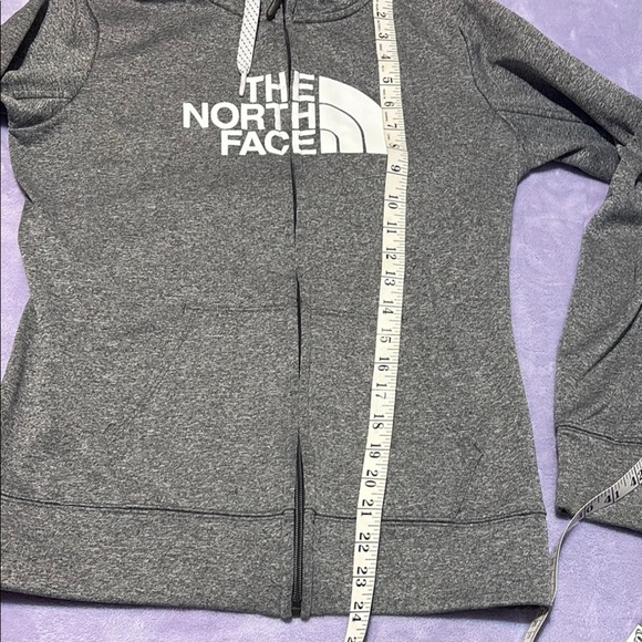 The North Face Heather Gray Zip-Up Hoodie - Picture 7 of 11